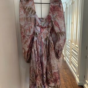 Floral Puff Sleeve Dress